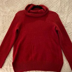 Lucky Brand Red Turtleneck Sweater - Perfect for the Holidays 🎄
